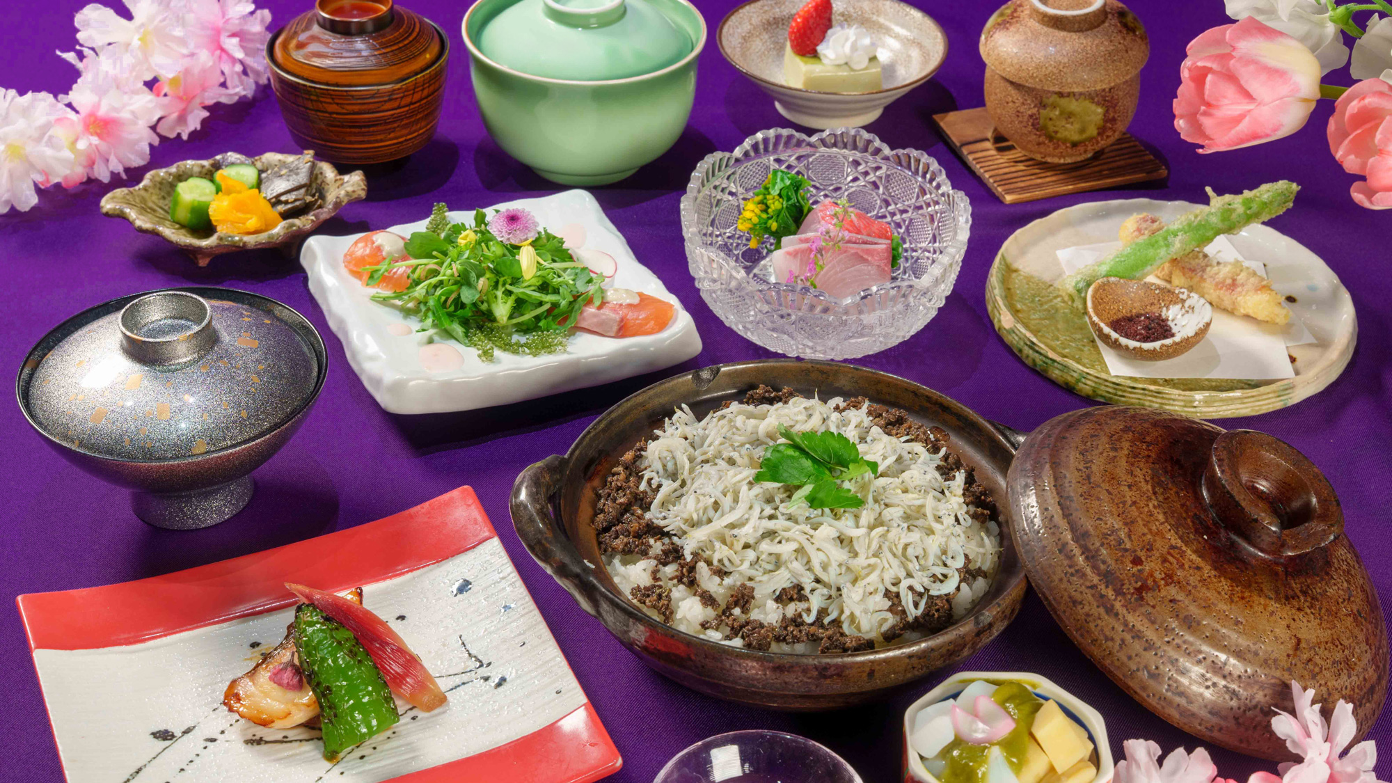 こだわりの出汁と旬食材の土鍋飯「楓」かえでコース