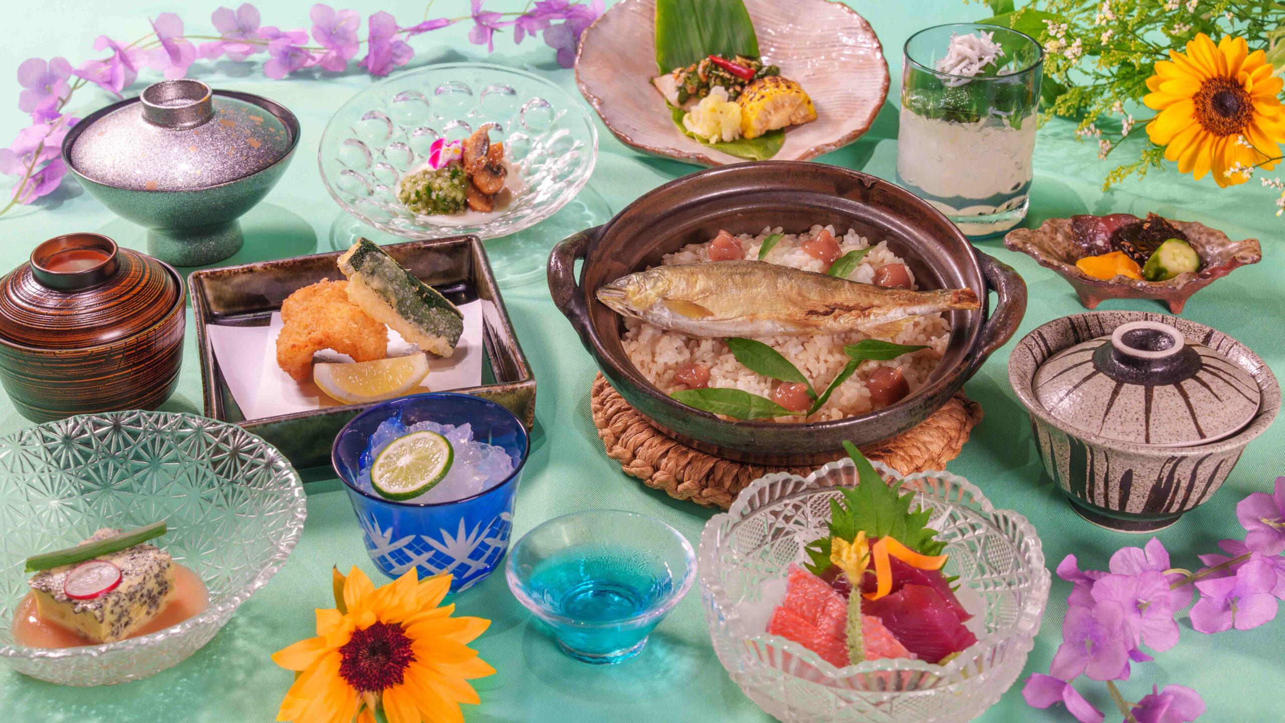 こだわりの出汁と旬食材の土鍋飯「楓」かえでコース