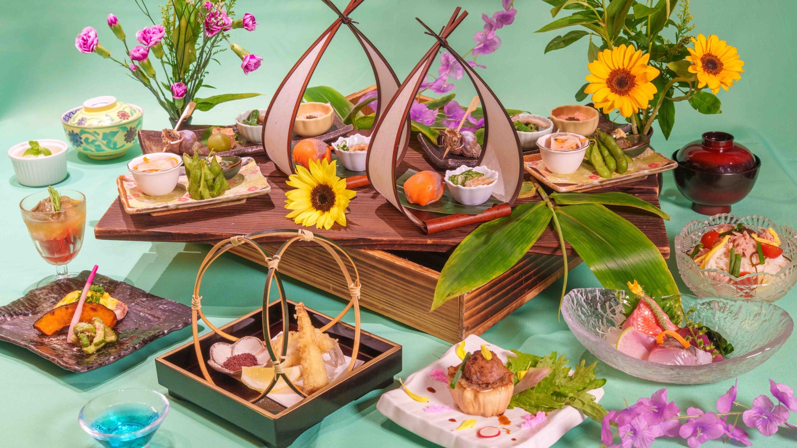 『坂の花 特製』四季の膳菜10種「椿」つばきコース